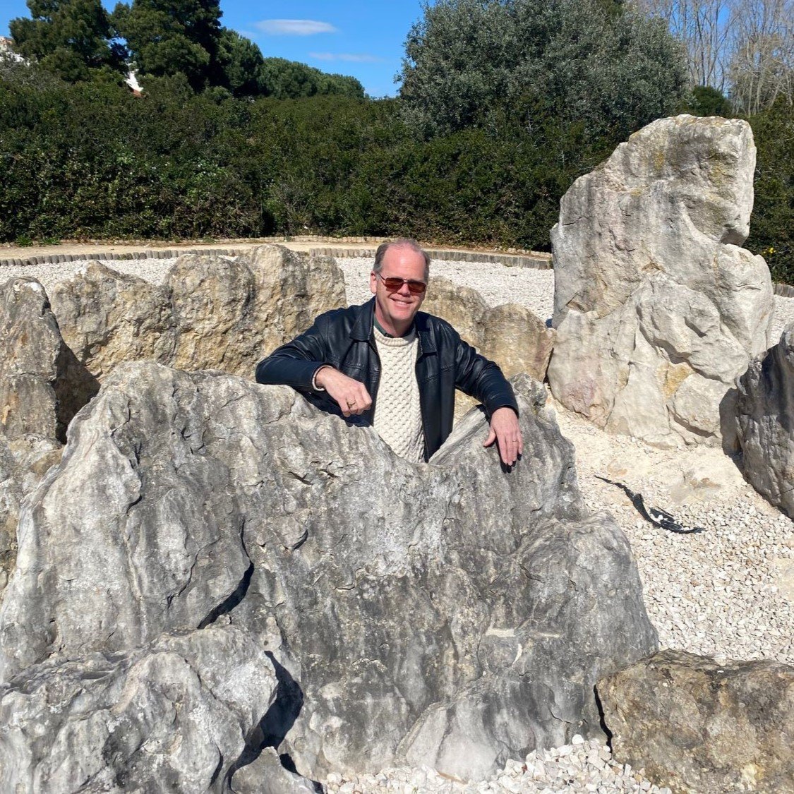 The author enjoying the view from one of his favorite prehistoric spots!